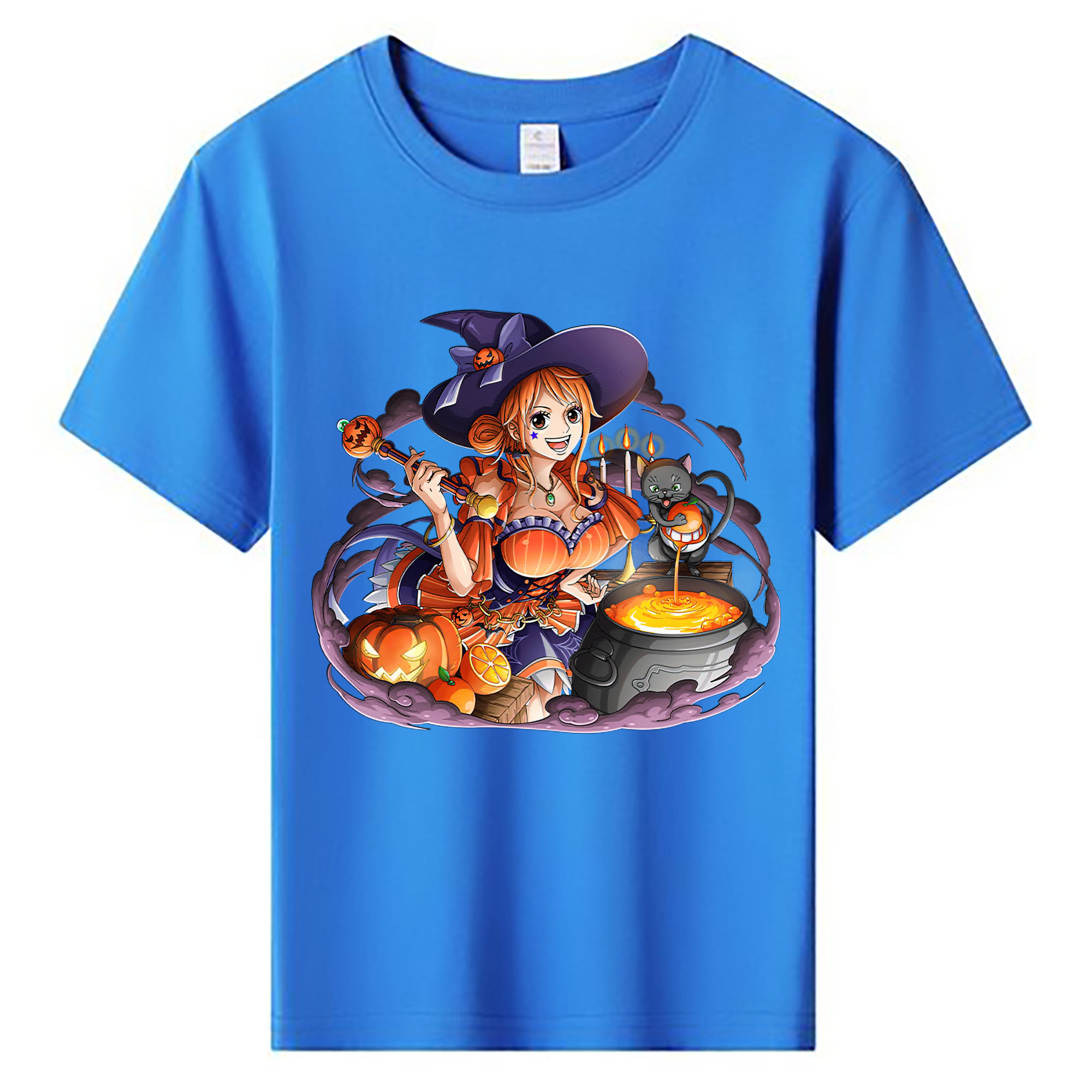 （画像用） ワンピース ナミ ONE PIECE Nami 綿100％キッズTシャツ（フロントプリント）